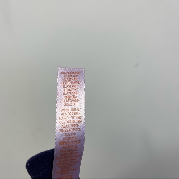 Savage x Fenty by Rihanna Allover Lace T-Shirt Bra 32D Purple Blue Sexy Push Up - Picture 14 of 16